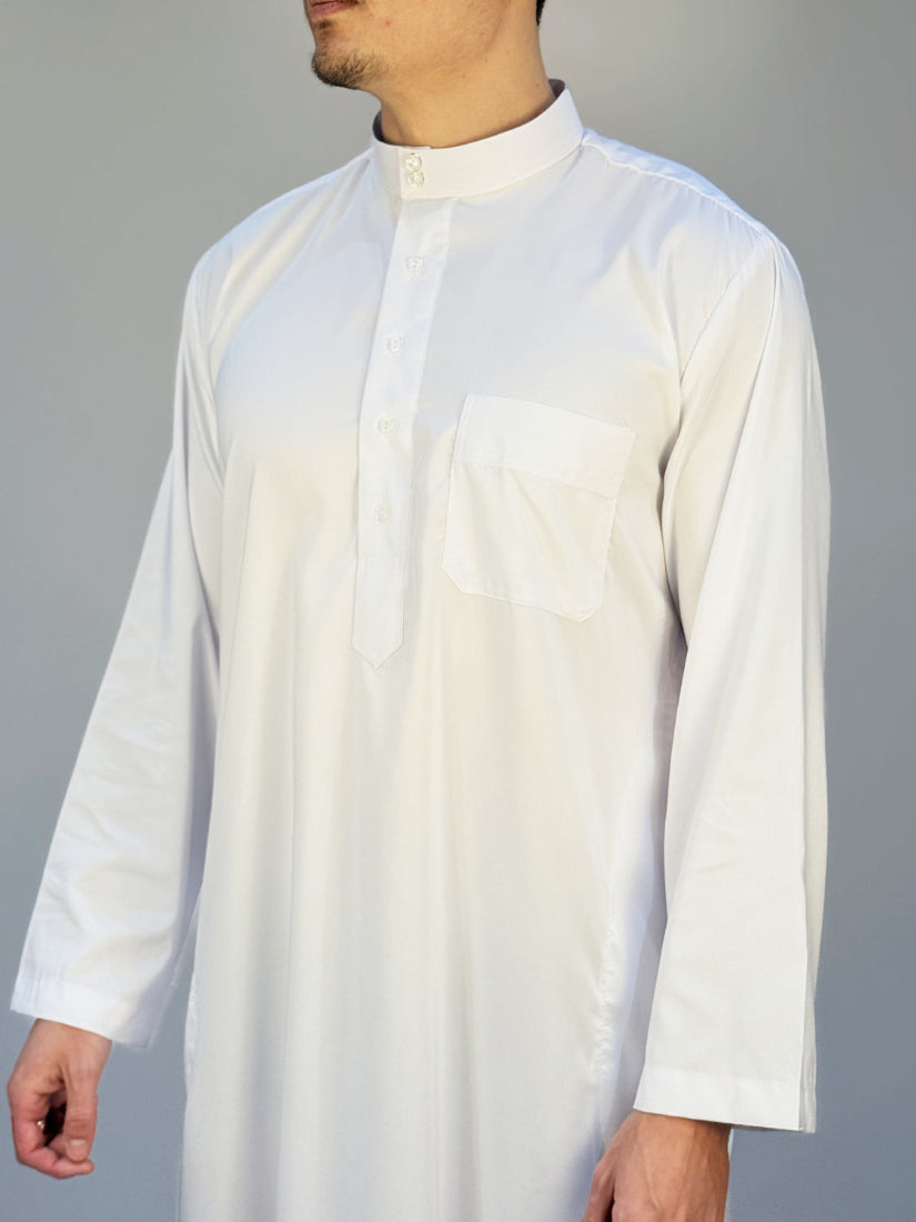 Classic Saudi Thobe - White